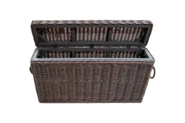 Picture of TYLER Acacia Wood Storage/Blanket Box with Full Kubu Original Weave