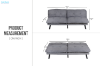 Picture of [FLOOR MODEL CLEARANCE] VARO Teddy Fleece Sofa Bed (Grey)