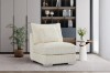 Picture of [FLOOR MODEL CLEARANCE]  WINSTON Premium Corduroy Modular Sectional Sofa with Cup Holders & USB Ports (Beige) - Chaise Facing  Left