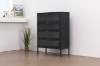 Picture of  [FLOOR MODEL CLEARANCE] STARK Steel Frame 4-Door Transparent Glass Shoe Cabinet (Black) 