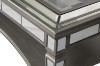 Picture of [FLOOR MODEL CLEARANCE] PALLIE Tempered Glass Top Segmented Mirror Console Table