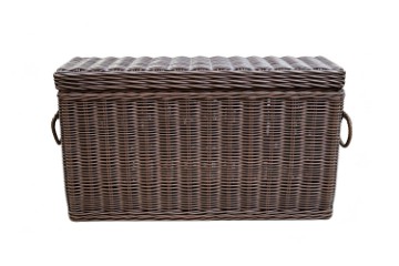 Picture of TYLER Solid Acacia Wood Storage/Blanket Box with Full Kubu Original Weave