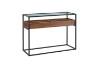 Picture of [FLOOR MODEL CLEARANCE] GLACIER 110 Tempered Glass Top Console Table