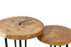 Picture of NATURA Mungur Wood Nesting Coffee Table Set