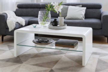 Picture of  [FLOOR MODEL CLEARANCE] FENNY 105 High Gloss Coffee Table with Shelf