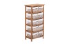 Picture of [FLOOR MODEL CLEARANCE] SIENA 5 Drawers Cabinet (Wicker Basket)