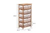 Picture of [FLOOR MODEL CLEARANCE] SIENA 5 Drawers Cabinet (Wicker Basket)