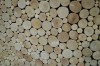 Picture of MICA Solid Acacia Wood Freestanding Headboard with Round Wood Slice Panel in King Size (164×135cm)