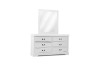 Picture of [FLOOR MODEL CLEARANCE] LOUIS 6-Drawer Dresser and Mirror with LED Lighting (White)