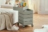 Picture of [FLOOR MODEL CLEARANCE] GALEN Rotating 5 Tier Utility Drawer Wheel Trolley - Khaki