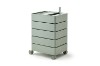 Picture of [FLOOR MODEL CLEARANCE] GALEN Rotating 5 Tier Utility Drawer Wheel Trolley - Khaki