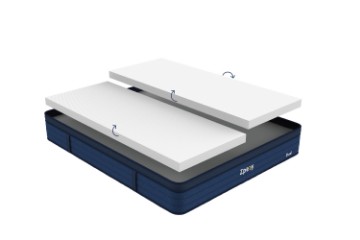 Picture of   [FLOOR MODEL CLEARANCE] ZPEEY Dual Comfort Mattress with Distinct Softness Levels for Personalized Support - Queen Size