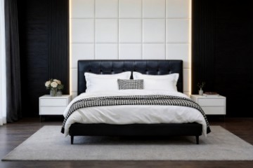 Picture of   [FLOOR MODEL CLEARANCE] VALENCIA Queen Size Genuine Leather Bed Frame 