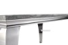 Picture of   [FLOOR MODEL CLEARANCE] AITKEN 130 Marble Top Stainless Steel Console Table (Grey)