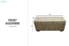 Picture of MARINA Handwoven Storage/Blanket Box with Gamelina Wood Frame and Kubu Weave (100x35x45cm)