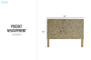 Picture of MICA Solid Acacia Wood Freestanding Headboard with Round Wood Slice Panel in King Size (164×135cm)