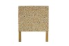 Picture of MICA Solid Acacia Wood Freestanding Headboard with Round Wood Slice Panel in King Single Size (105×135cm)