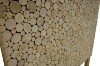 Picture of MICA Solid Acacia Wood Freestanding Headboard with Round Wood Slice Panel in King Single Size (105×135cm)