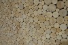 Picture of MICA Solid Acacia Wood Freestanding Headboard with Round Wood Slice Panel in King Single Size (105×135cm)