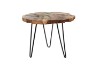 Picture of NATURA Teak Wood Side Table with Icy Glass Inlay