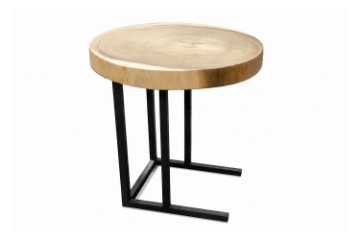 Picture of NATURA Mungur Wood Round Side Table