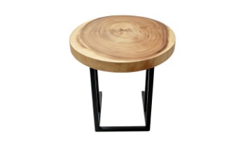 Picture of NATURA Mungur Wood Round Side Table