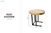 Picture of NATURA Mungur Wood Round Side Table