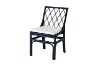 Picture of BRIGHTON Teak Wood & Rattan Dining Chair (Navy Blue) - Each