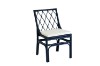 Picture of BRIGHTON Teak Wood & Rattan Dining Chair (Navy Blue) - Each