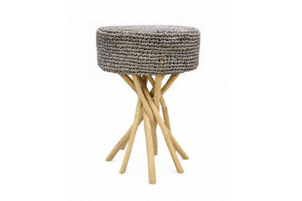 Picture of LIBERTE D37 Twig Wood Side Table with Raffia