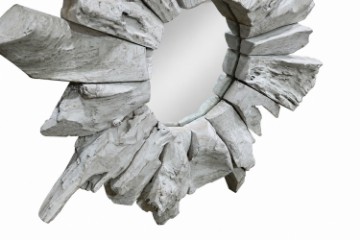 Picture of NANTU Teak Mirror/Wall Art (90cmx90cm)
