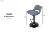 Picture of MARA  Adjustable Swivel Gas Lift Bar Stool - Each
