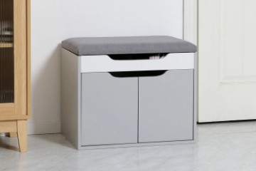 Picture of VENSO 2-Door Upholstered Shoe Bench