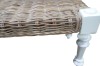Picture of NEVADA 140 Full Grey Kubu Original Weave Seat Bench with Solid Acacia Wood Legs