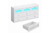 Picture of LUMEO 9-Drawer Dresser/Storage Cabinet with LED Lights