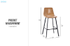 Picture of LIRO Bar Chair with Footrest - Each