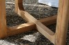 Picture of LUMBER D120/D150 Reclaimed Pine Wood Round Dining Table 