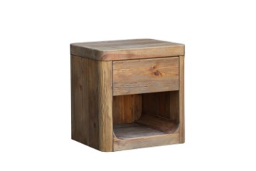 Picture of LUMBER 1-Drawer Reclaimed Pine Wood Bedside Table