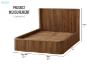 Picture of RILMOND Reclaimed Pine Wood Bed Frame in Queen/Super King Size