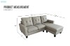 Picture of HAXTON Reversible Sectional Sofa (Light Grey)