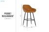 Picture of GOMEZ Accent Bar Chair (Yellow) 