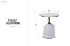 Picture of ORIN D50 Sintered Stone Top Side Table
