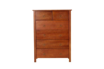Picture of   [FLOOR MODEL CLEARANCE] METRO 6-Drawer Tallboy (Caramel)