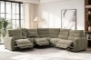 Picture of HIGHLAND Dual Motor Power Reclining Sectional Sofa with Storage Console & Swivel Tray Table & Bluetooth Speaker & USB