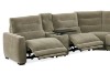 Picture of HIGHLAND Dual Motor Power Reclining Sectional Sofa with Storage Console & Swivel Tray Table & Bluetooth Speaker & USB