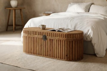 Picture of RILMOND 130 Reclaimed Pine Wood Storage/Blanket Box