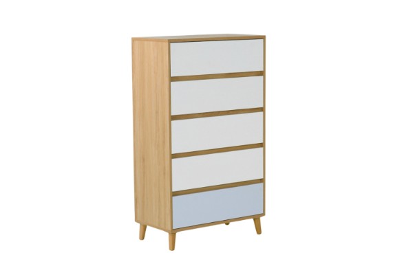Picture of RENO 5-Drawer Tallboy (Solid Wood Legs)
