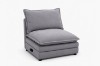 Picture of MELLOW Modular Sectional Sofa Range (Grey) - Left Facing Armchair