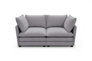 Picture of MELLOW Modular Sectional Sofa Range (Grey) - 2PC Combo Set (LAF Aamchair + RAF Armchair)