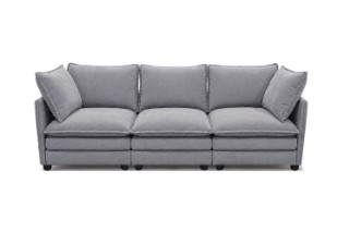 Picture of MELLOW Modular Sectional Sofa Range (Grey) - 3PC Combo Set (LAF Armchair + Armless + RAF Armchair)